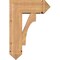 Ekena Millwork Westlake Arts and Crafts Smooth Bracket w/ Offset Brace, Western Red Cedar, 7 1/2"W x 18"D x 26"H BKT0806X18X26WTL03SWR - alternate 3